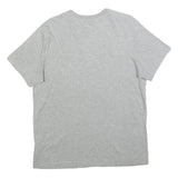 NIKE Mens Grey Graphic T-Shirt L Short Sleeve Crew Neck Logo Cotton Casual