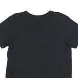 NIKE Womens Black T-Shirt L Short Sleeve Crew Neck Cotton Blend Sportswear