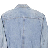 ESPRIT Mens Blue Denim Jacket M Cotton Blend Classic Button Closure Casual