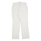 ODLO Womens Polyester White Regular Fit Straight Trousers W30 L32 Zip Closure