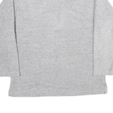 USA Mens Grey Pullover Plain Crew Neck Basic Knit Jumper Polyester M