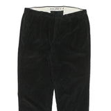 NAUTICA Mens Relaxed Black Corduroy Trousers W37 L29 Casual Cotton Blend Zip