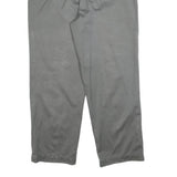 GAP Mens Cotton Blend Grey Relaxed Straight Trousers W35 L30 Casual Zip