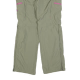 OCK Womens Beige Polyester Blend Regular Straight Trousers W34 L30 Outdoor Zip