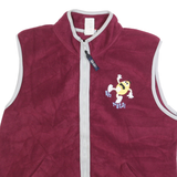 M&M'S Womens Maroon & Grey Patterned Sleeveless Zip Up Jumper XL Oh Nuts