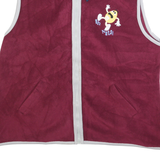 M&M'S Womens Maroon & Grey Patterned Sleeveless Zip Up Jumper XL Oh Nuts