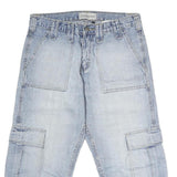 CLOCKHOUSE Mens Shorts Blue Cargo L W36 Comfortable Casual Cotton