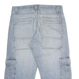 CLOCKHOUSE Mens Shorts Blue Cargo L W36 Comfortable Casual Cotton