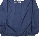 NIKE Womens Navy Blue FC Track Jacket S Nylon Zip Sportswear Athletic