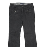 FADED GLORY Womens Regular Fit Black Denim Jeans W30 L30 Bootcut Cotton Blend