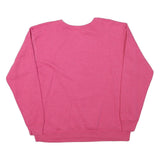 HANES Mens Pink Crew Neck S Cotton Blend Casual Sweatshirt