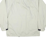KWAY Mens White Jacket S Polyester Blend Plain Zip Lightweight Casual