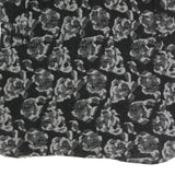 S MAX MARA Womens Black & Grey Floral Button Jacket L Woven Classic Fit Long