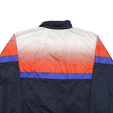 LOTTO Mens Navy & Orange Athletic Jacket M Polyester Blend Colourblock Zip