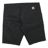 CARHARTT Mens Black Casual Shorts XL W38 Cotton Blend Comfortable Fit