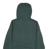 THE NORTH FACE Womens Green Hooded Zip Jacket M Polyester Blend Plain