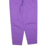 SCHILD Womens Cotton Blend Purple Regular Straight Trousers W28 L26 Stylish