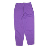 SCHILD Womens Cotton Blend Purple Regular Straight Trousers W28 L26 Stylish