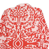 ZARA Womens Red & Pink Printed Shirt Long Sleeve Collared L Casual Stylish