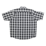 WRANGLER Mens Black & White Check Shirt XL Cotton Blend Button Down Casual