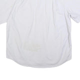 CARHARTT Mens White Short Sleeve Cotton Blend Work Shirt 2XL Rugged Flex