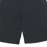 COLUMBIA Mens Shorts Black Sports Casual M W30 Polyester Blend Zip Pockets
