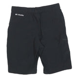 COLUMBIA Mens Shorts Black Sports Casual M W30 Polyester Blend Zip Pockets