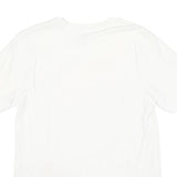 NIKE Mens White Graphic T-Shirt S Short Sleeve Crew Neck Cotton Blend Casual