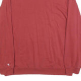 CHAMPION Mens Red Crew Neck 2XL Sweatshirt Cotton Blend Classic Logo