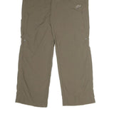 MAMMUT Womens Cotton Blend Beige Regular Leg Trousers W30 L29 Outdoor Zip