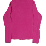 THE NORTH FACE Womens Pink Hoodie M Full Zip Lightweight Fleece Outdoor