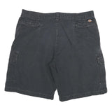 DICKIES Mens Cargo Black Cotton Blend Shorts 3XL W38 Workwear Utility Pocket