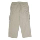 DICKIES Mens Cotton Beige Relaxed Cargo Trousers W38 L32 Workwear Pockets Zip