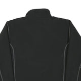 HELLY HANSEN Mens Black Outdoor Jacket L Polyester Blend Zip Plain Casual Warm