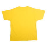 MAJESTIC Mens Yellow Oakland Athletics Graphic T-Shirt XL Short Sleeve Crew Neck