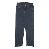 LEVI'S 724 Womens Slim Jeans Denim Dark W27 L24 Raw Hem Classic Style