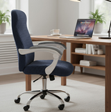 Anyseat Navy Office Chair Cover – Waterproof Stretchable Spandex Jacquard Slipcover, Anti‑Dirt Protection