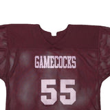 RUSSELL ATHLETIC Womens Maroon Gamecocks Graphic T-Shirt M Short Sleeve V-Neck