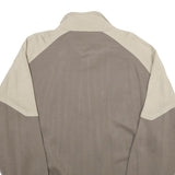 JOINVILLE Mens Beige & Brown Zip Jacket XL Wool Blend Plain Sports Casual