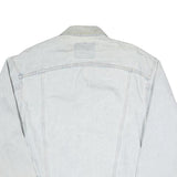 LEVI'S Mens Blue Cotton Blend Denim Jacket S Button Closure Classic Fit