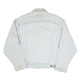 LEVI'S Mens Blue Cotton Blend Denim Jacket S Button Closure Classic Fit
