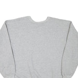 CHAMPION Mens Grey Cotton Blend Crew Neck L Sweatshirt Logo Embroidered