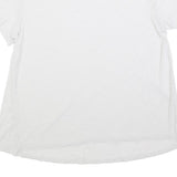 TOMMY HILFIGER Womens White T-Shirt L Short Sleeve Crew Neck Logo Print