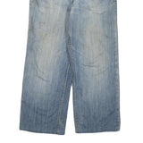DICKIES Mens Jeans Blue Regular Straight Denim Light W36 L27 Classic Cotton