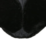 Womens Black Faux Fur Vest M Polyester Blend Plain Sleeveless Elegant Outerwear