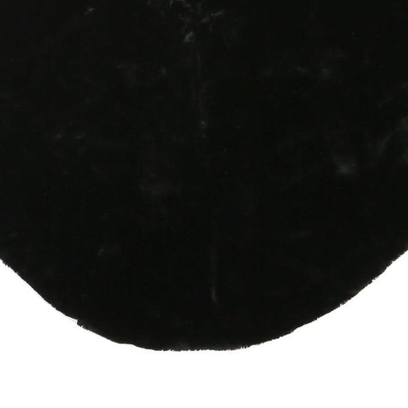 Womens Black Faux Fur Vest M Polyester Blend Plain Sleeveless Elegant Outerwear