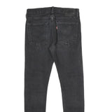 LEVI'S 519 Mens Jeans Black Regular Skinny Denim Medium W32 L32 Zip Cotton Blend