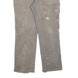 DICKIES Mens Jeans Beige Relaxed Loose Denim W36 L32 Workwear Carpenter Utility