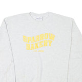 CHAMPION Mens Grey Sparrow Bakery Crew Neck M Cotton Blend Sweatshirt Casual