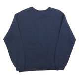 GILDAN Mens Navy Blue Hail Crew Neck Sweatshirt S Casual Cotton Blend
